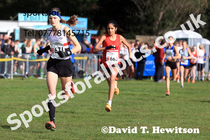 Girls Under-16s 2026 Northern Cross Country Relays, Graves Park, Sheffield. Photo: David T. Hewitson/Sports for All Pics
